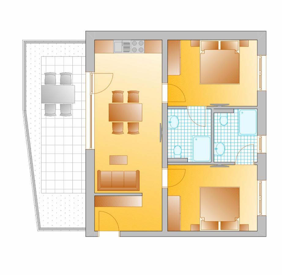 Appartement Hammerrain Флахау Экстерьер фото
